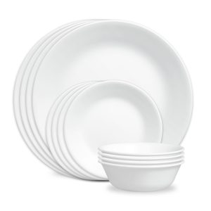 Corelle® Winter Frost White 12-piece Dinnerware Set, Service for 4